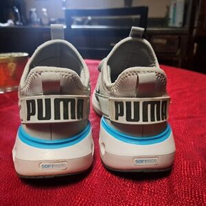 Puma White and Blue Men's Shoes